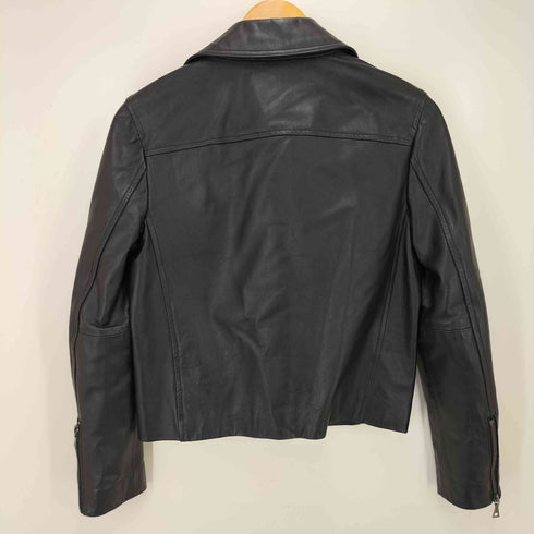 セオリー theory 22AW LEATHER JACKET ラムレザー ダブル ライダース ジャケット COL.050 レディース JPN:S