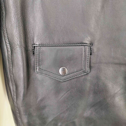 セオリー theory 22AW LEATHER JACKET ラムレザー ダブル ライダース ジャケット COL.050 レディース JPN:S