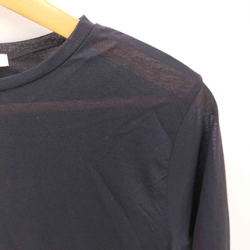 ビューティーアンドユースユナイテッドアローズ BEAUTY & YOUTH UNITED ARROWS コットンナイロン天竺 シアー クルーネック Tシャツ レディース