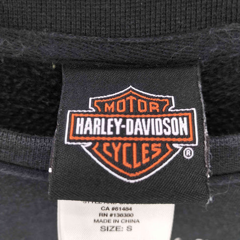 ハーレーダビッドソン HARLEY-DAVIDSON バックプリントクルーネックスウェット レディース JPN:S
