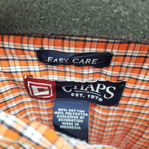 チャップス CHAPS EASY CARE BD L/S チェックシャツ メンズ import:XL