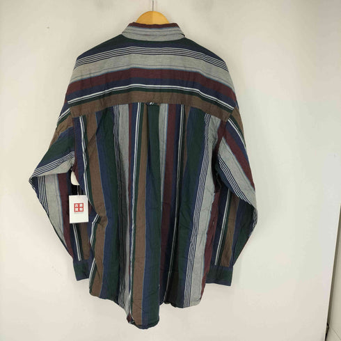 チャップスラルフローレン CHAPS RALPH LAUREN EASY CARE BD L/S ストライプシャツ メンズ XL T