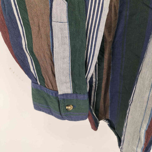 チャップスラルフローレン CHAPS RALPH LAUREN EASY CARE BD L/S ストライプシャツ メンズ XL T