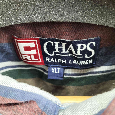 チャップスラルフローレン CHAPS RALPH LAUREN EASY CARE BD L/S ストライプシャツ メンズ XL T