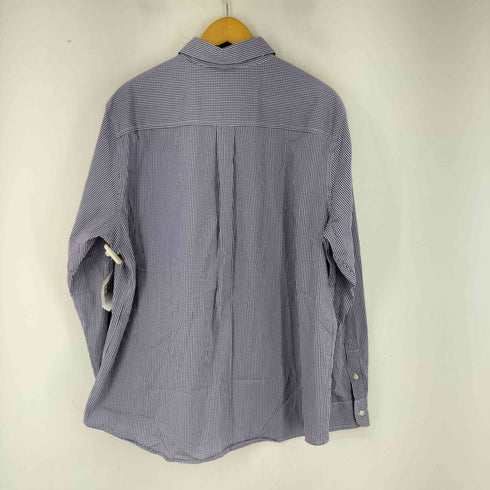 チャップス CHAPS STRETCH EASY CARE ワンポイントロゴ刺繍 BD L/S チェックシャツ メンズ import:XL