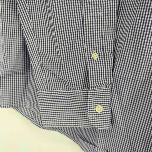 チャップス CHAPS STRETCH EASY CARE ワンポイントロゴ刺繍 BD L/S チェックシャツ メンズ import:XL