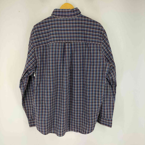 チャップス CHAPS EASY CARE SOIN FACIEL ワンポイントロゴ刺繍 BD L/S チェックシャツ メンズ import:XL
