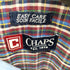 チャップス CHAPS EASY CARE SOIN FACIEL ワンポイントロゴ刺繍 BD L/S チェックシャツ メンズ import:XL