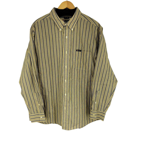 チャップス CHAPS EASY CARE BD L/S ストライプシャツ メンズ import:XL