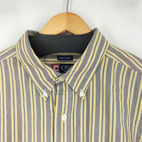 チャップス CHAPS EASY CARE BD L/S ストライプシャツ メンズ import:XL