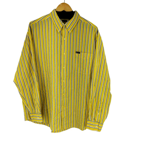 チャップス CHAPS EASY CARE BD L/S ストライプシャツ メンズ import:XL