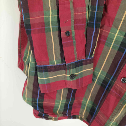 チャップス CHAPS ワンポイントロゴ刺繍 BD L/S チェックシャツ メンズ import:XL