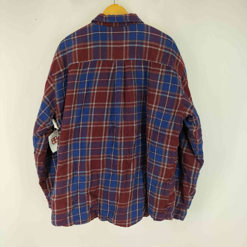 GUOZHITING 裏ボア L/S チェックシャツジャケット メンズ XXXL