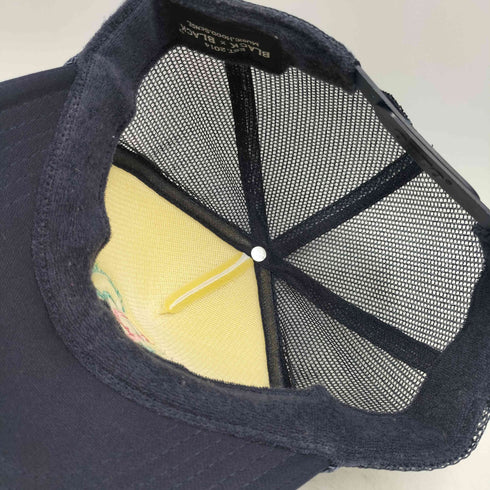 オット otto BLACK×BLACK MUSIC.HOOD.SENSE.刺繍 ロゴ メッシュキャップ メンズ