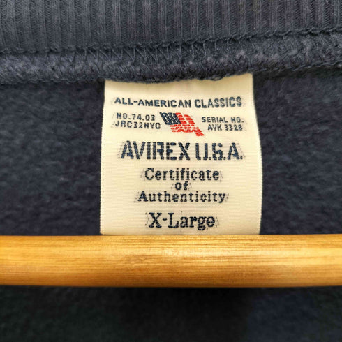 アヴィレックス AVIREX L/S プルオーバー スウェット メンズ import:XL