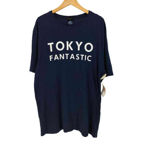 TOKYO FANTASTIC ブランドロゴ インディゴ染め Tシャツ メンズ import:XL