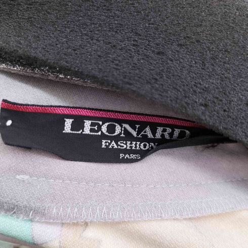 レオナール LEONARD 花柄 Vネックブラウス レディース L