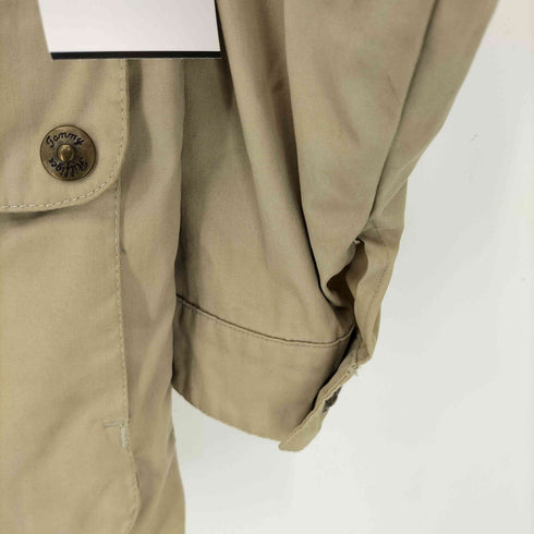トミーヒルフィガー TOMMY HILFIGER 90S コットン マルチポケット 比翼ジャケット 裏地チェック メンズ import:S