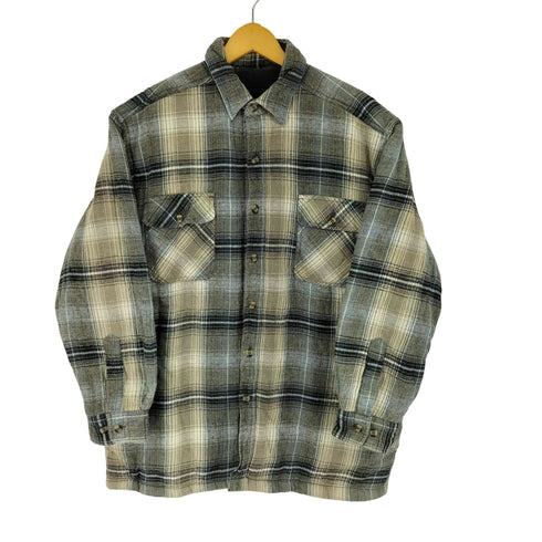 GRAND BANKS 裏ボアチェック L/S シャツジャケット メンズ import:L