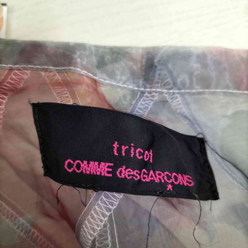 トリココムデギャルソン tricot COMME des GARCONS tricot Special フラワーチュールスカート 転写 レディース