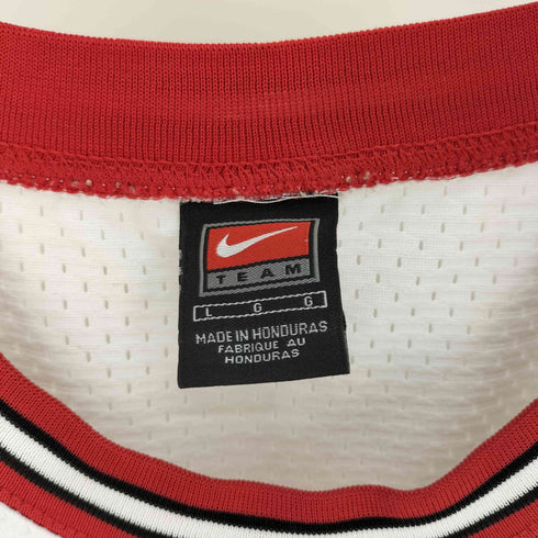 ナイキ NIKE 90-00S 黒タグ TEAMタグ スウッシュ 刺繍 バスケットボールチーム ゲームシャツ ユニフォーム メンズ import:L