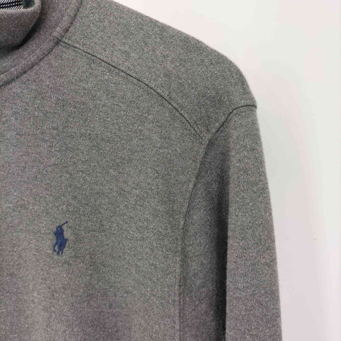 ポロラルフローレン POLO RALPH LAUREN ポニー刺繍 ハーフジップアップ プルオーバー 襟裏チェック レディース import:XL