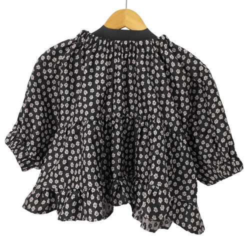 シスタージェーン SISTER JANE Picotee Jacquard Tiered Top 花柄ジャガードティアードトップス レディース JPN:S