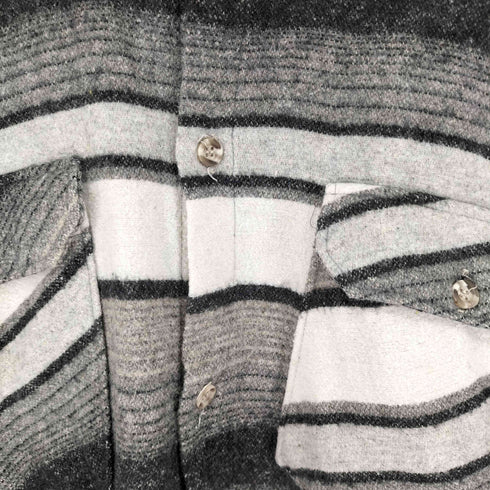 L/S ボーダーデザインシャツ メンズ