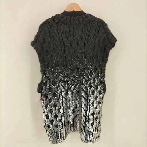メゾンスペシャル MAISON SPECIAL Metallic Foil Cable Vest レディース