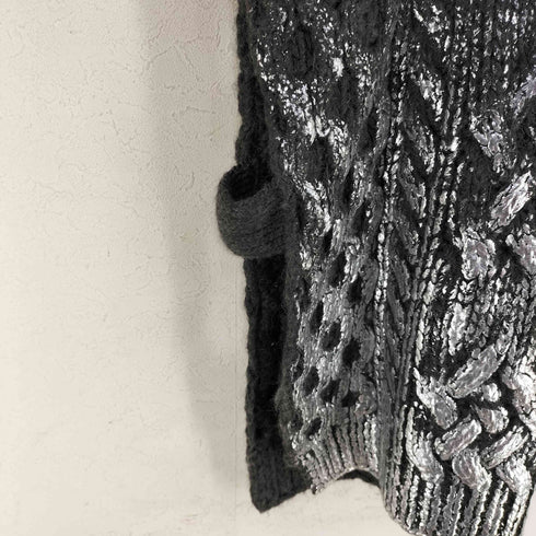 メゾンスペシャル MAISON SPECIAL Metallic Foil Cable Vest レディース