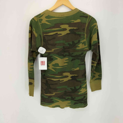 ジェイイーモーガン J.E.MORGAN 90S USA製 サーマル ヘンリーネック L/S カットソー メンズ 42-44