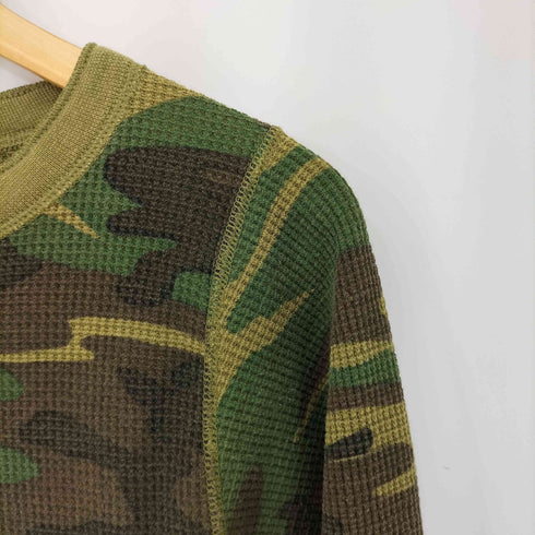 ジェイイーモーガン J.E.MORGAN 90S USA製 サーマル ヘンリーネック L/S カットソー メンズ 42-44