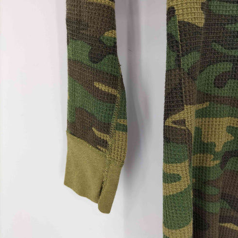 ジェイイーモーガン J.E.MORGAN 90S USA製 サーマル ヘンリーネック L/S カットソー メンズ 42-44