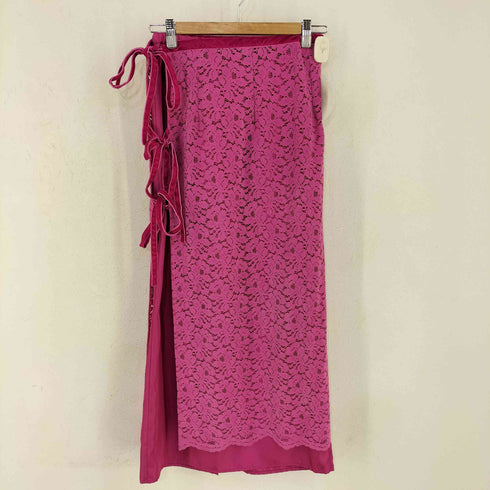 メゾンスペシャル MAISON SPECIAL Flocky Lace Wrap Layered Skirt レディース FREE