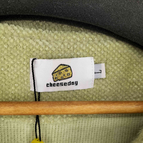 CHEESE DAY クマさん刺繍 デザインセーラーデザインニット レディース