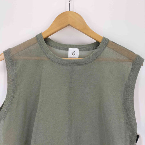 ロクビューティーアンドユースユナイテッドアローズ 6 BEAUTY & YOUTH UNITED ARROWS SUKE LOCK NO SLEEVE PULLOVER ニット レディース