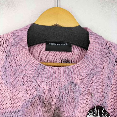 SHARKCOLOR STUDIO リメイク加工デザインタイダイクルーネックニット メンズ