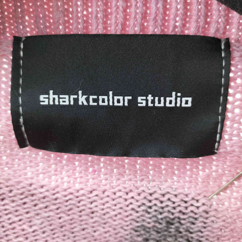 SHARKCOLOR STUDIO リメイク加工デザインタイダイクルーネックニット メンズ