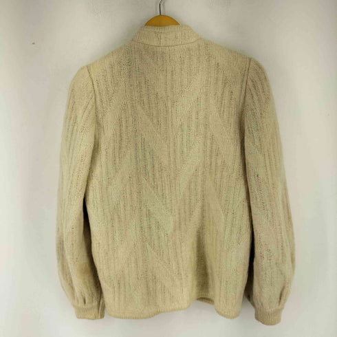 イヴサンローラン Yves Saint Laurent 90S 福助期 ナイロン混ニットジャケット レディース