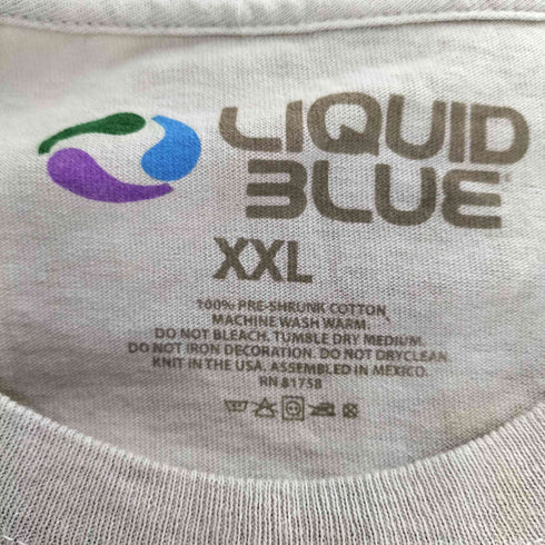 リキッドブルー LIQUID BLUE チームロゴプリントTシャツ メンズ XL