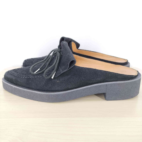 SYUMAN. 23SS Rubbersole mule ベルベットミュールローファー メンズ