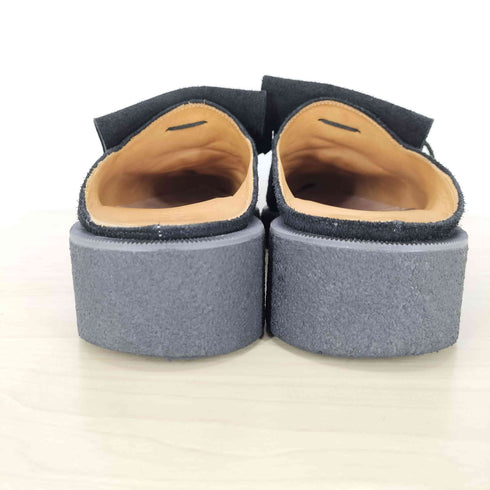 SYUMAN. 23SS Rubbersole mule ベルベットミュールローファー メンズ