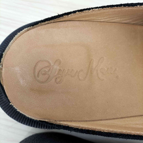 SYUMAN. 23SS Rubbersole mule ベルベットミュールローファー メンズ