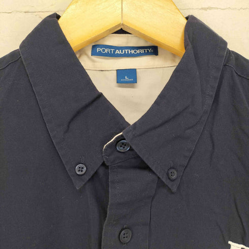 ポートオーソリティ Port Authority 企業ロゴ刺繍ボタンダウンシャツ メンズ JPN:L