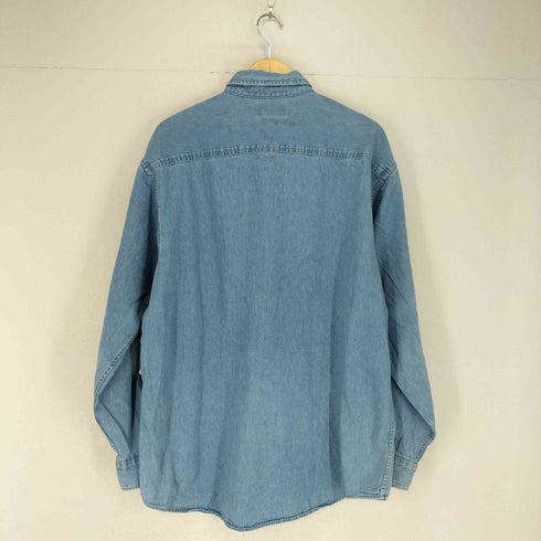 企業ロゴ刺繍デニムシャツ MADE IN USA メンズ JPN:L