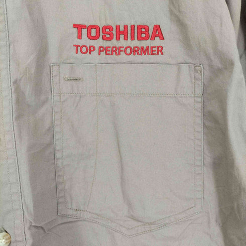 企業ロゴボタンダウンシャツ メンズ L