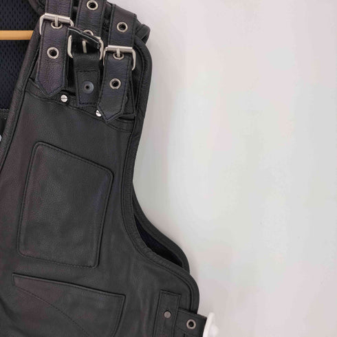 HARLEY ANGEL 牛革レザースタイリッシュライダーベスト メンズ 3XL