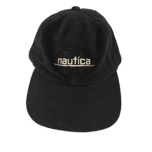 ノーティカ NAUTICA ロゴ刺繍 起毛ウール 6パネルキャップ メンズ
