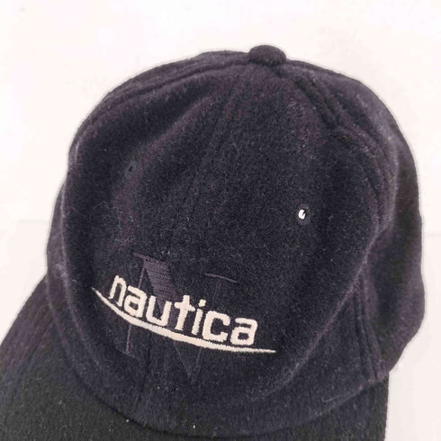 ノーティカ NAUTICA ロゴ刺繍 起毛ウール 6パネルキャップ メンズ