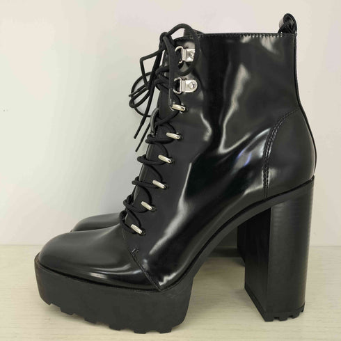 ザラ ZARA レーズアップ ヒールブーツ レディース 41/26.5